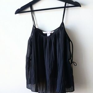 Victoria's Secret Sexy Black Tank Top - Pleated